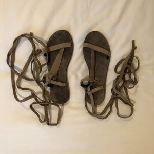 Free People Suede Gladiator Sandals